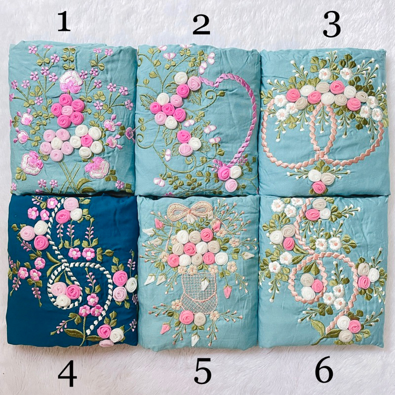 MUKENA BORDIR TILE TERUSAN LAJURAN DEWASA RAYON