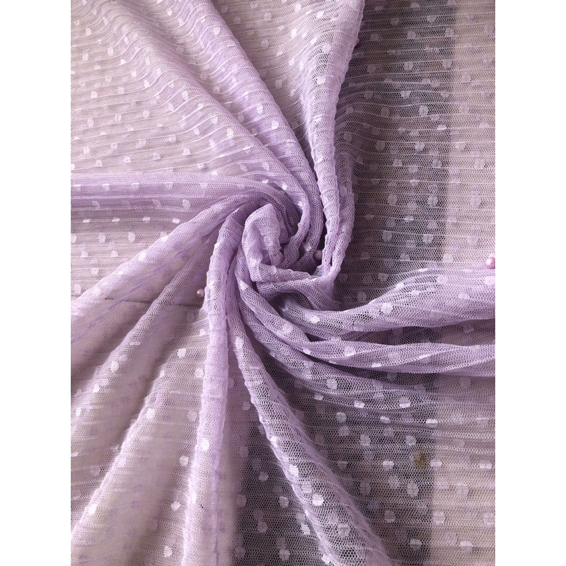 tulle plisket dot mutiara