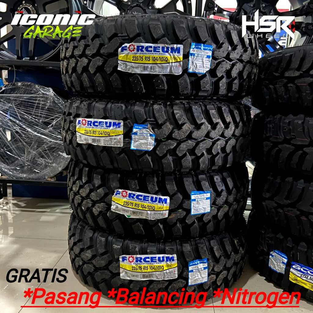 jual ban mobil 235 75 ring15 forceum M/T hilux,triton,prado,blazer,katana, dll