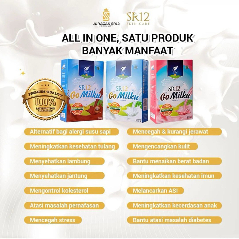 

GO MILKU SR12 SUSU KAMBING ETAWA HALAL BPOM MENINGKATKAN KESEHATAN IMUN TUBUH MELANCARKAN ASI ASLI