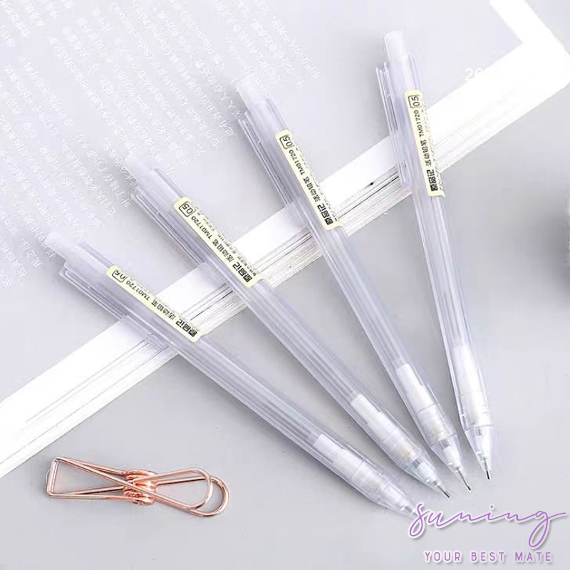 

Ins pensil mekanik transparan 0.5/0.7mm-Suning Mall