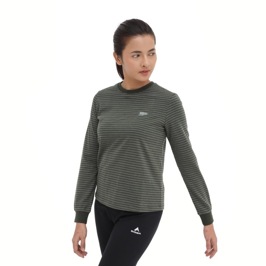 KAOS LENGAN PANJANG WANITA EIGER WS FLEE GLEE LS TEE - GREEN