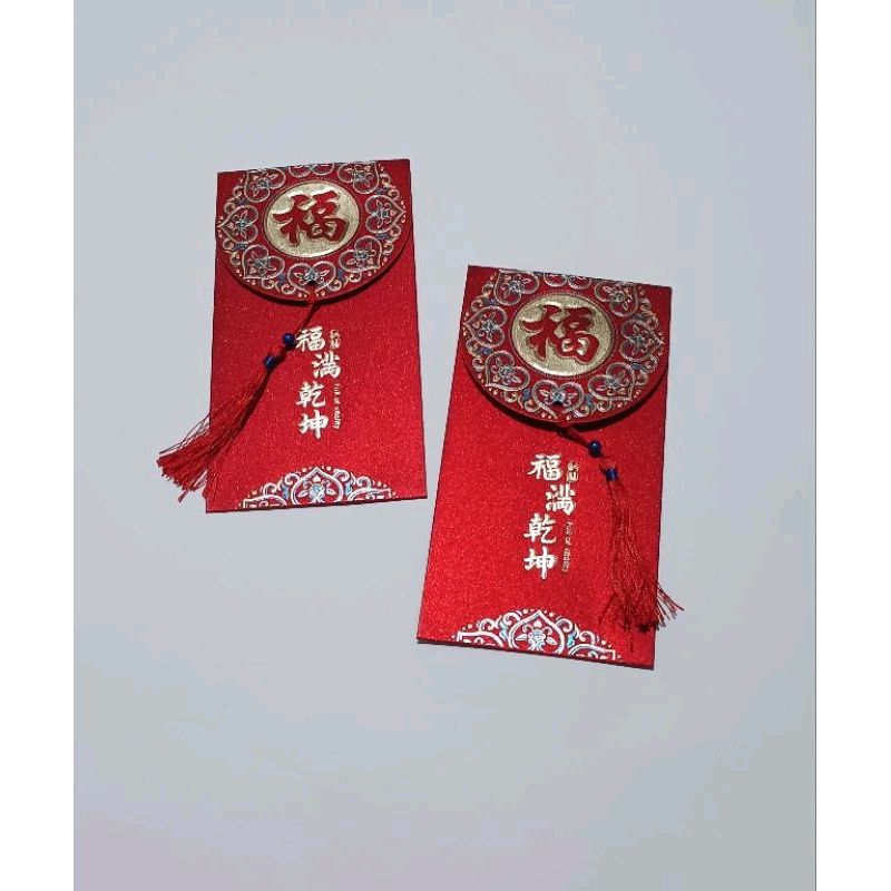 

Angpau Fuk Imlek Hoki Angpau Cantik Fuk Rumbai isi 2 Bahan Tebal Premium Gliter