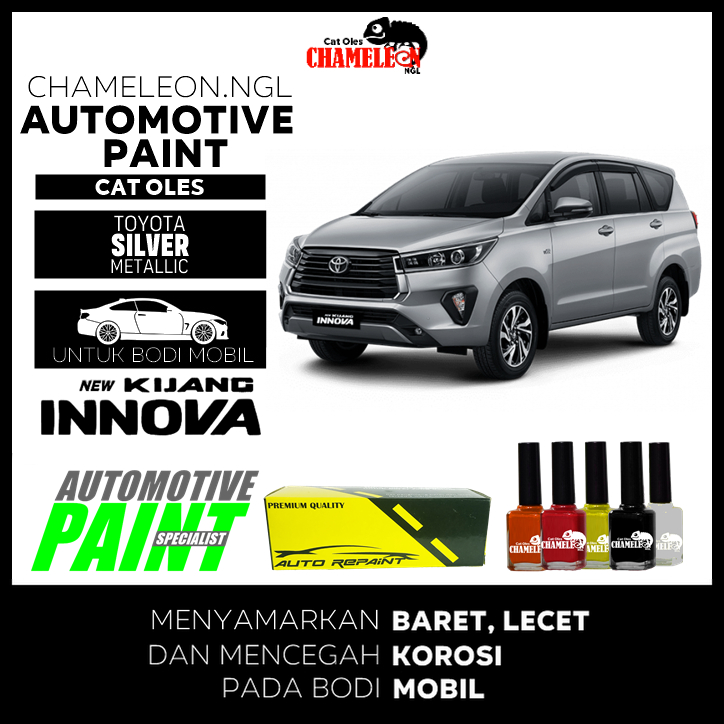 Cat Oles Toyota New Kijang Innova Silver Metallic Automotive Paint CHAMELEON NGL