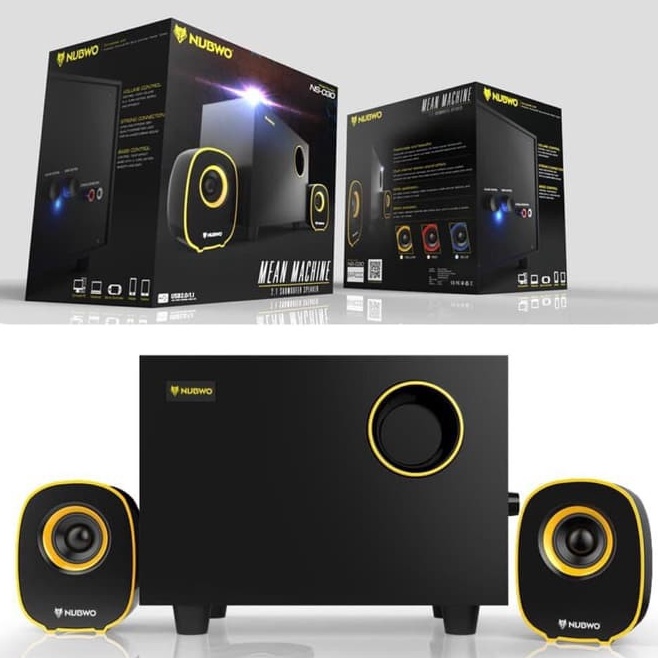 zi  AUX dan USB Speaker Subwoofer 21 NUBWO NS3 Subwoofer Speaker aktif