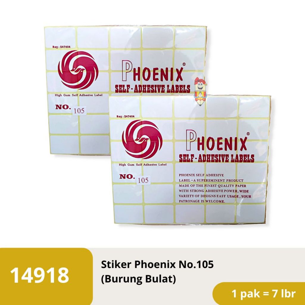 

Label Harga / Label Sticker Stiker Phoenix Bulat QQ No.105