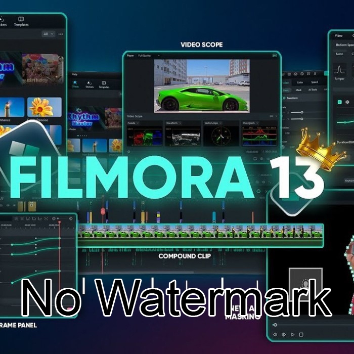 FILMORA 13 - 12 - 10 - 9 - Full Lifetime / Wind x64 Only