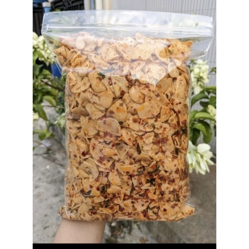 

keripik basreng daun jeruk pedas renyah