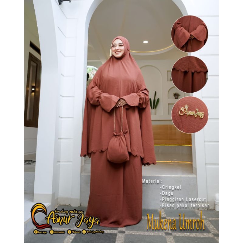 ASNUR JAYA ORIGINAL/MUKENAH/CRINKEL/PREMIUM/DAGU/UMROH