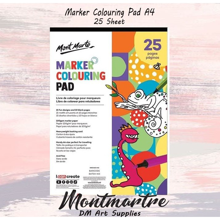 

Mont Marte Marker Colouring Pad A4 (MMKC0200)