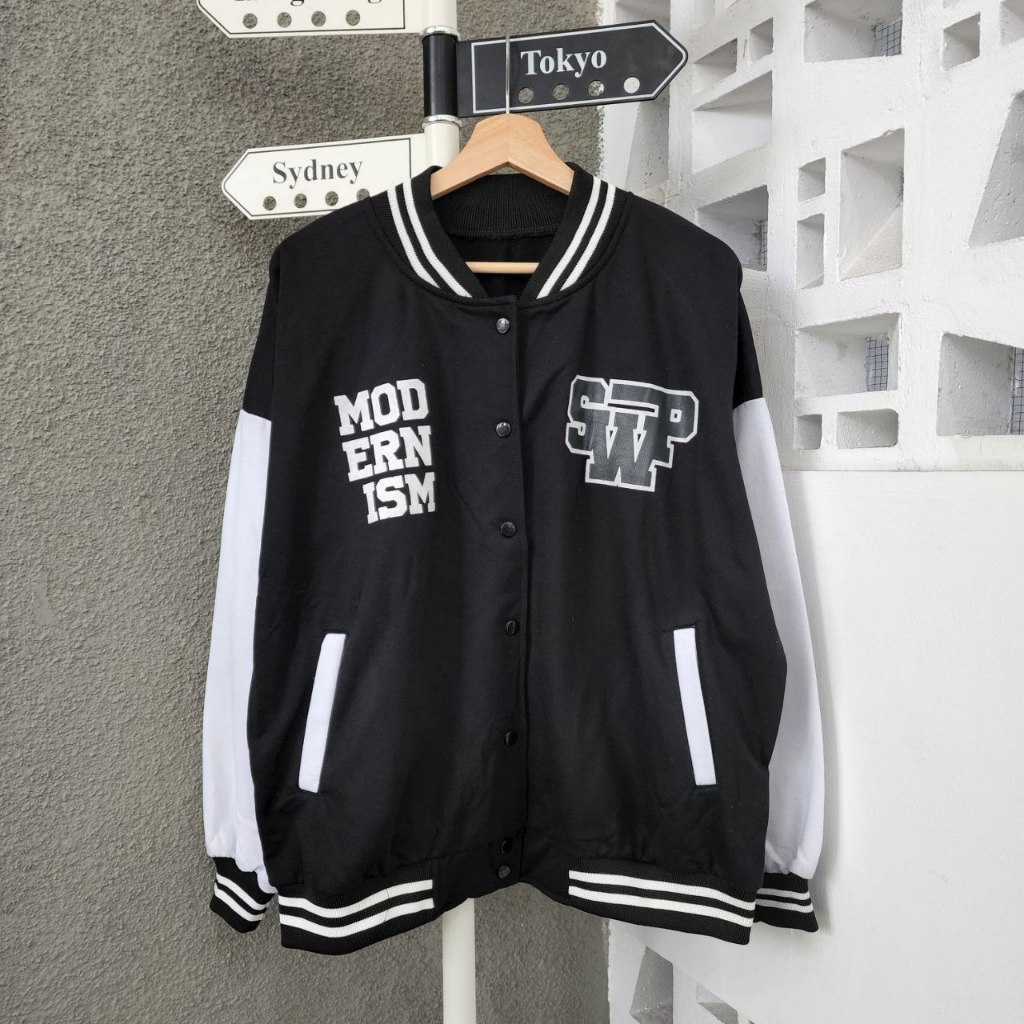 (COD) (SYUA PROJECT) Swap Baseball Jaket XXL Outfit Cewek Cowok