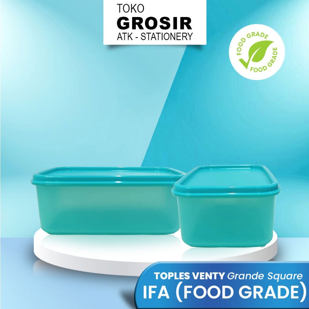 TOPLES VENTY GRANDE SQUARE IFA TOSCA FOOD GRADE / TEPAK CAMILAN TOSCA FOOD GRADE / WADAH KONTAINER C