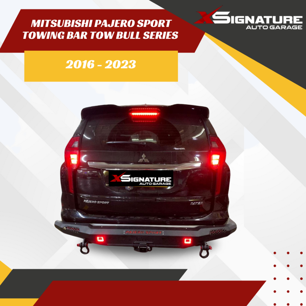 TOWING BELAKANG BESI PAJERO SPORT 2016-2023 BAR TOW BULL SERIES