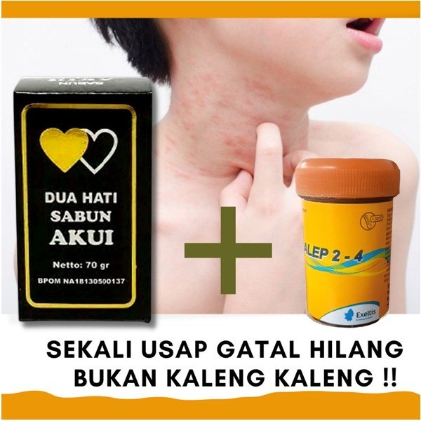 Paket Obat gatal gatal sabun salep sulfur blerang belerang BPOM Menghilangkan gatal-gatal pada lipat