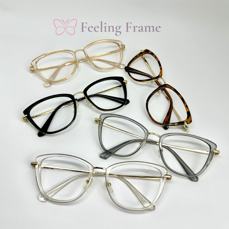 FRAME KACAMATA KOTAK SEMI CAT EYE MIKHA SERIES