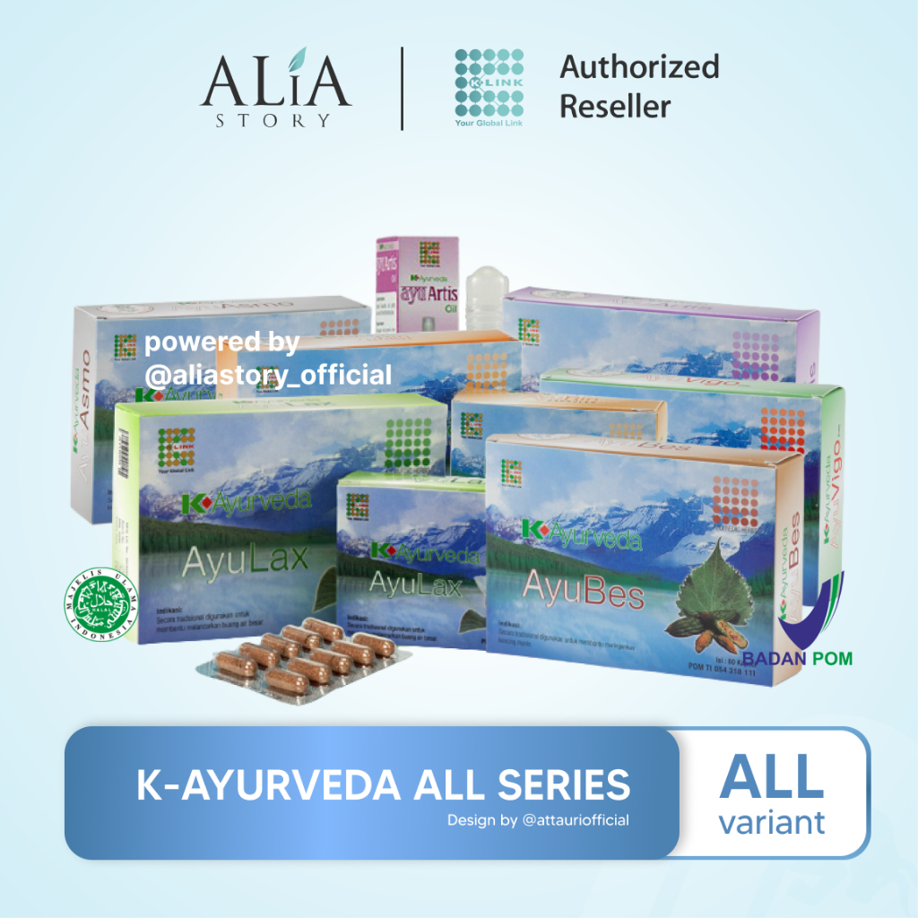 K-AYURVEDA ALL SERIES LENGKAP Halal BPOM AyuLax AyuRhoids AyuLite AyuVigo AyuVita AyuRin AyuDerme Ay
