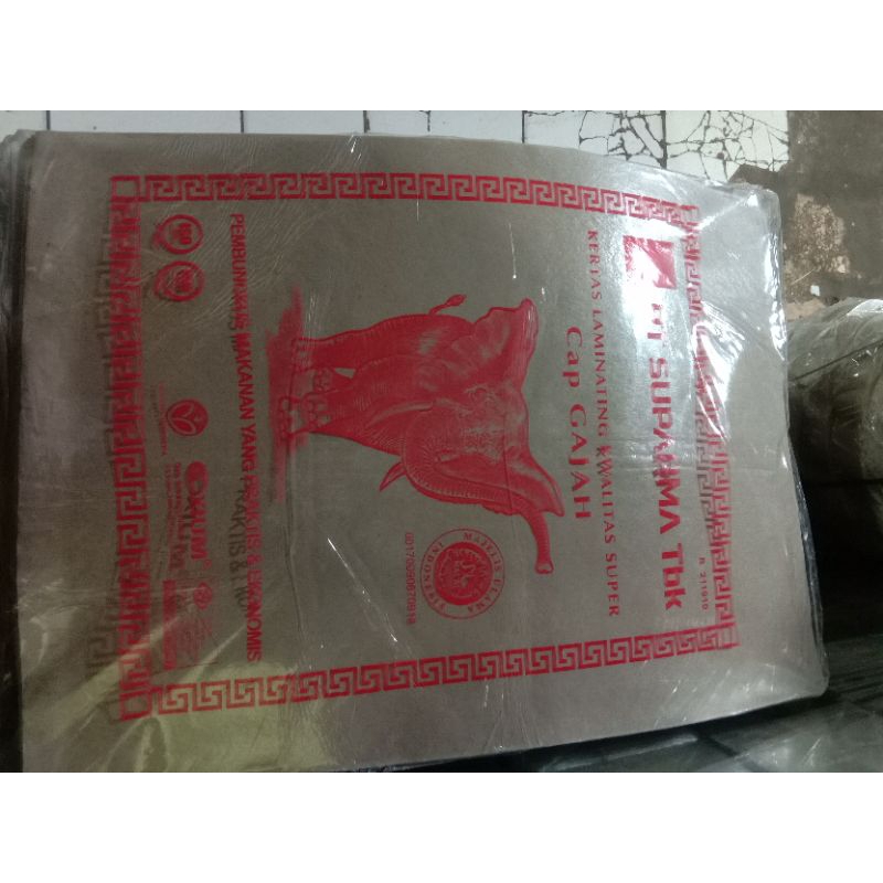 kertas nasi coklat warteg uduk kertas nasi pembungkus makanan kertas kotak uduk isi 250 lembar