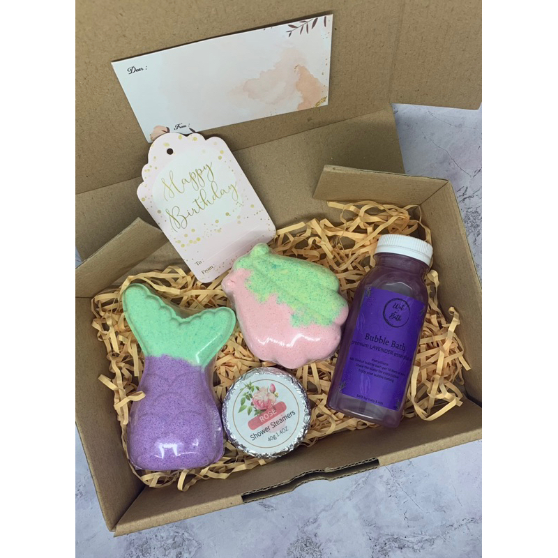 HAMPERS NATAL/PARCEL NATAL BATH BOMB/BUBBLE BATH - WET N' BATH Set 2