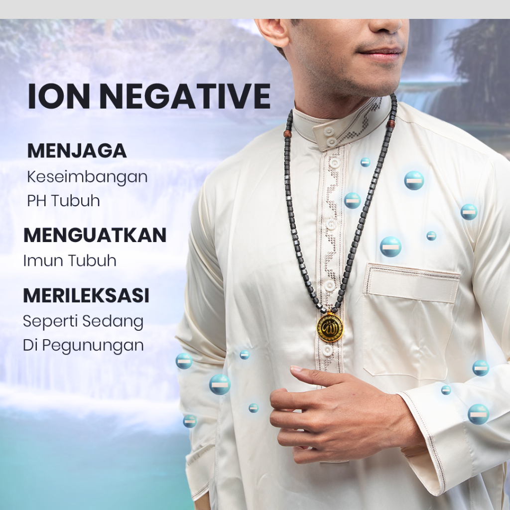 AZHIKRA Kalung Kesehatan Terapi dan Tasbih - Melancarkan Peredaran Darah-5