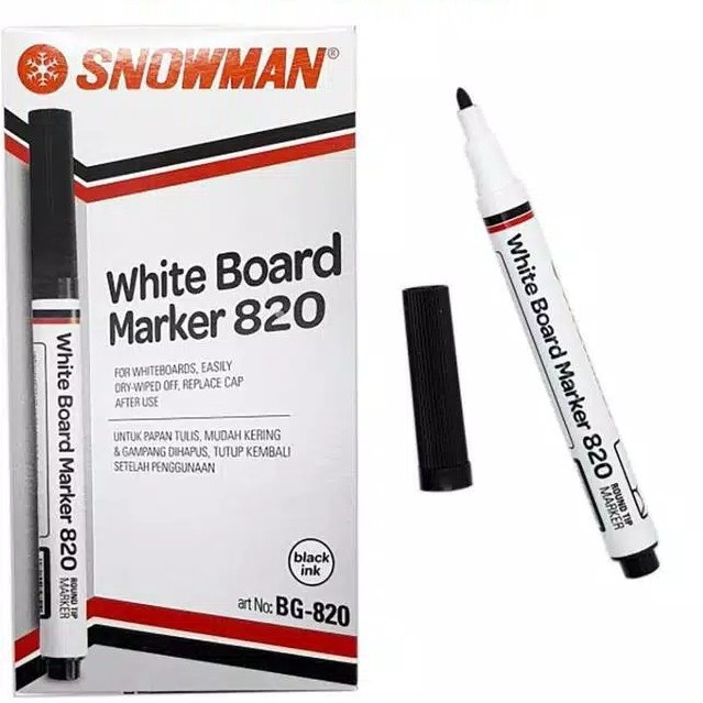 

Spidol Snowman White Board Marker BG-820 / Permanen Marker G-520