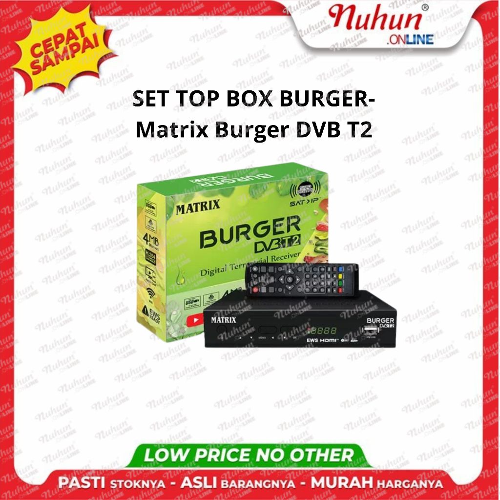 SET TOP BOX BURGER-Matrix Burger DVB T2