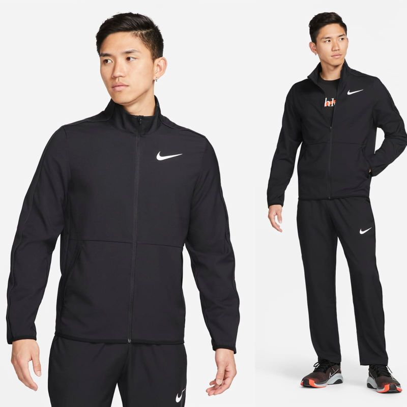 Original Nike Jaket Dri Fit Woven Pria Jacket DM6620 Hitam