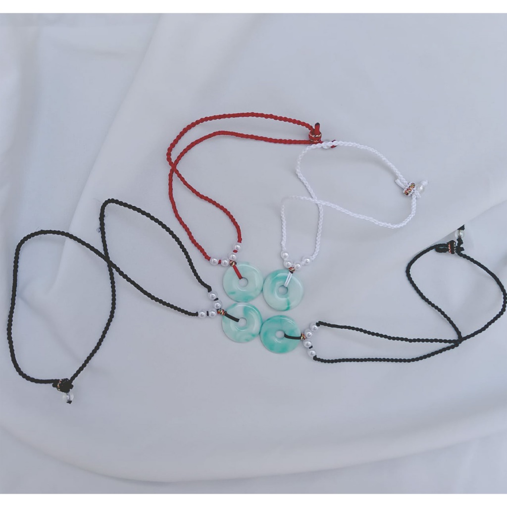 Kalung Tali Giok Batu Giok Resin