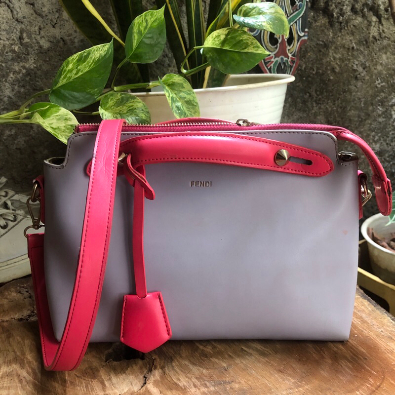 Fendi bag tas mewah semi premium pastel tone tas branded shoulder bag handbag tas kantor hangout luc