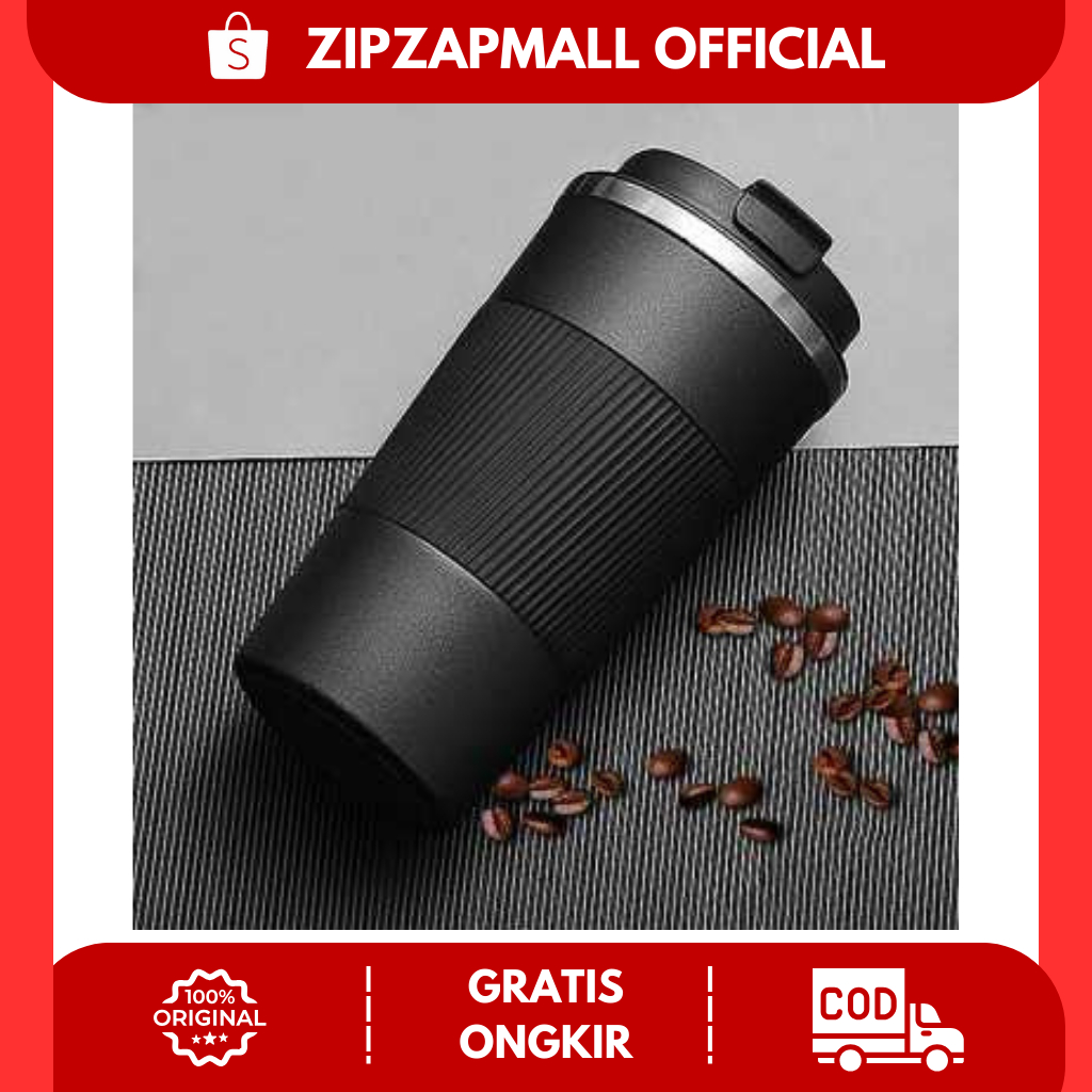 Botol Minum Tumbler Air Panas Dingin Anti Slip Stainless Steel Tahan 24 jam / Botol Termos Air Kopi 