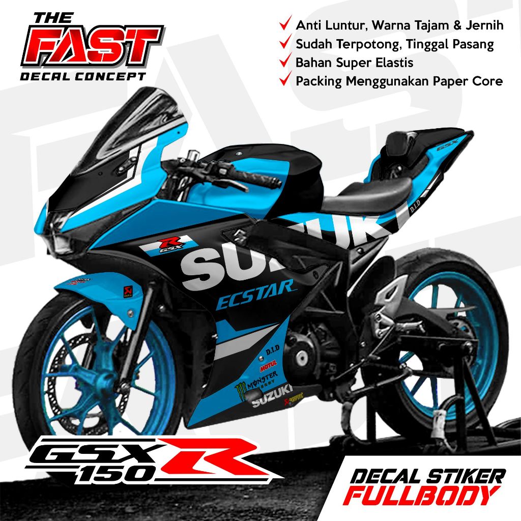 Decal Motor GSX Livery Full Body - Decal Stiker Gsx Livery Fullbody - Striping GSX Motif Livery