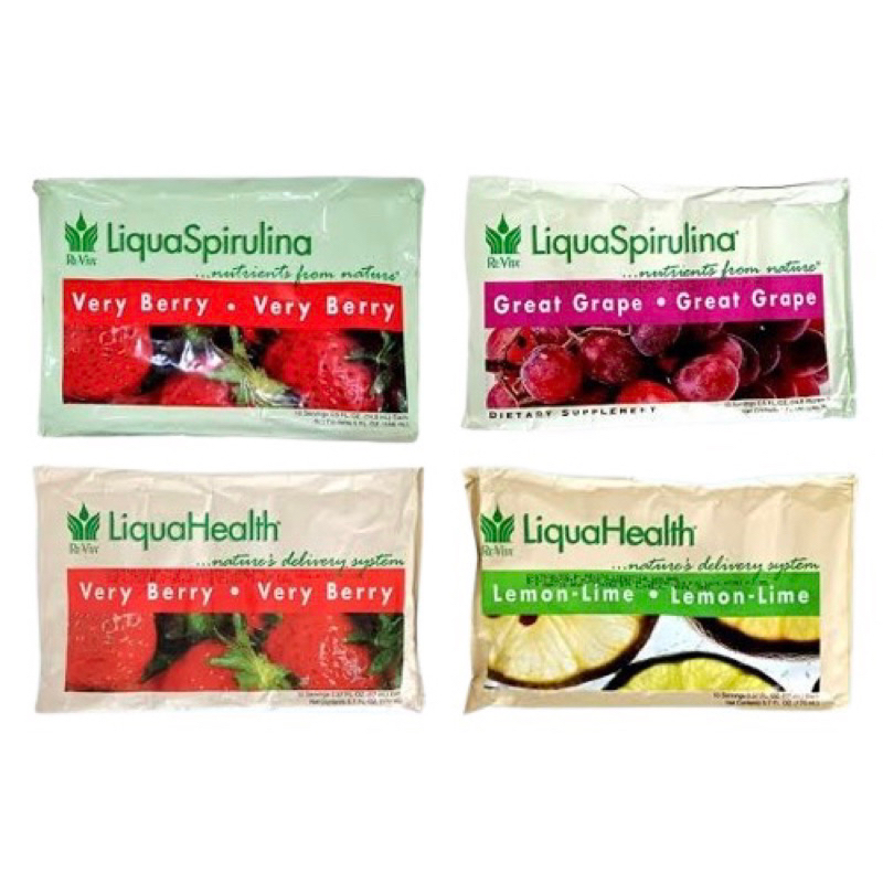 Liqua Spirulina & healt/ Liqua Spirulina Very Bery/ Liqua Healt Lemon - Lime