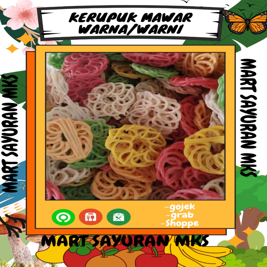 

Kerupuk Mawar Warna Warni