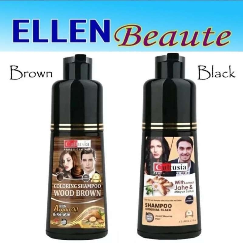 Cultusia Shampoo Jahe Penutup Uban - Shampo Penghitam Rambut 160ml Original