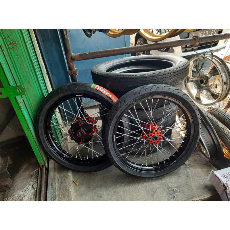 Wheelset semi Cacing crf scarlet 160/185