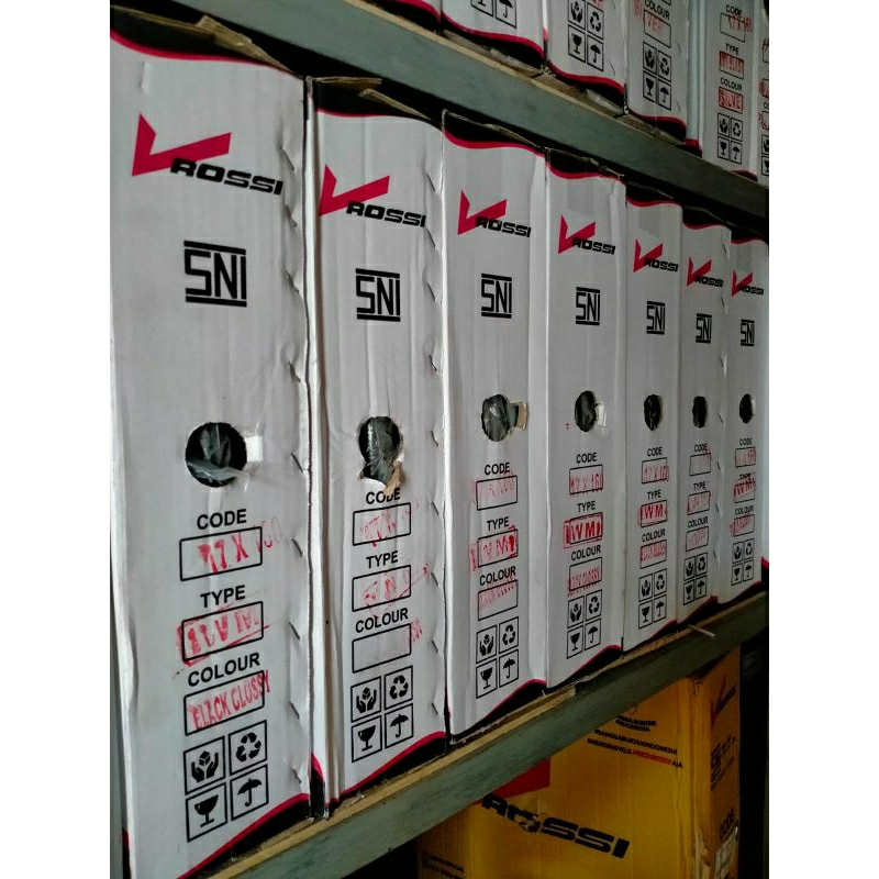 velg alloy rossi 160 x 17 hitam glossy sepasang