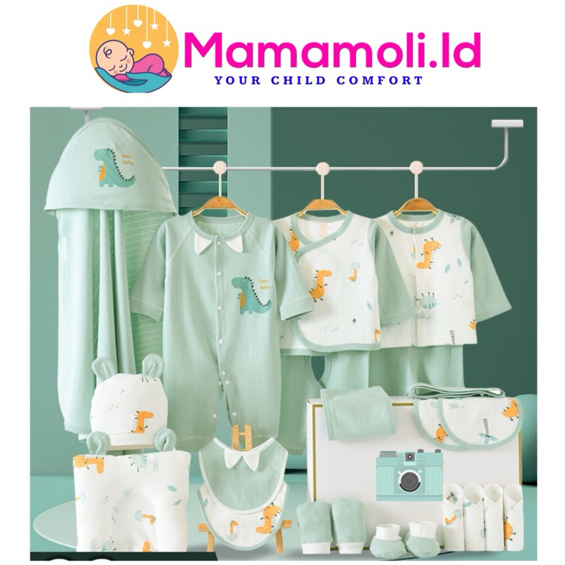 Paket Hampers Lahiran Baju Baby NewBorn 22 pcs in 1 Tanpa Box /Setelan Baju Bayi Untuk Paket Hampers