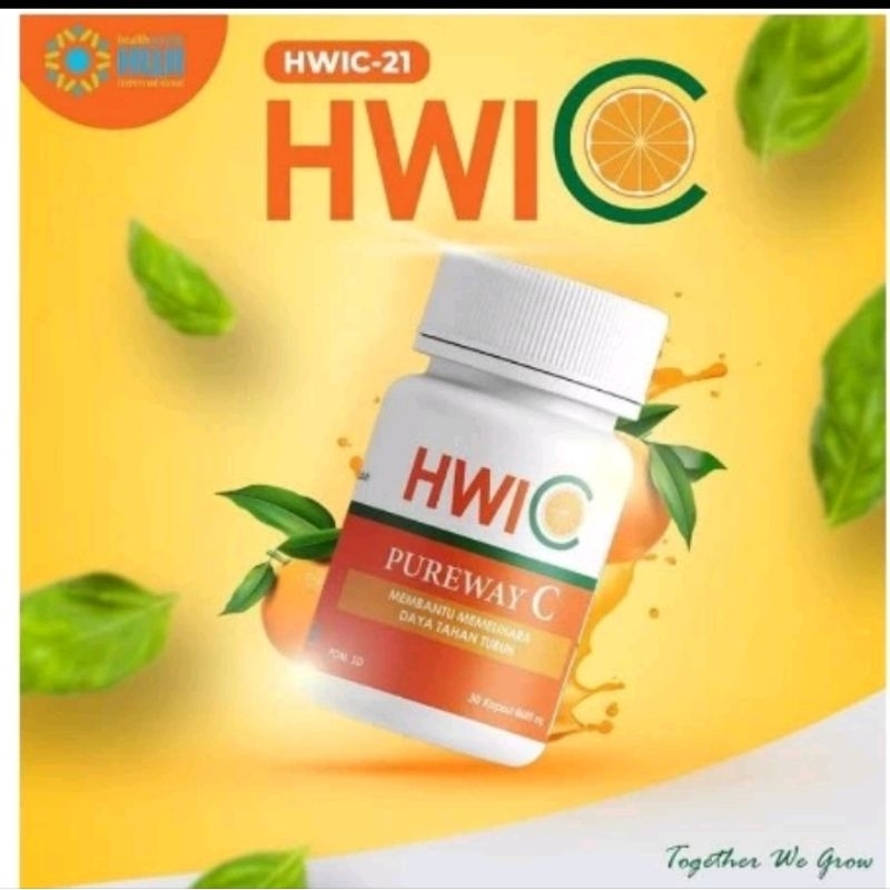 HWI C asli Original HWI Vitamin C isi 30 Kapsul Pureway C original hwi