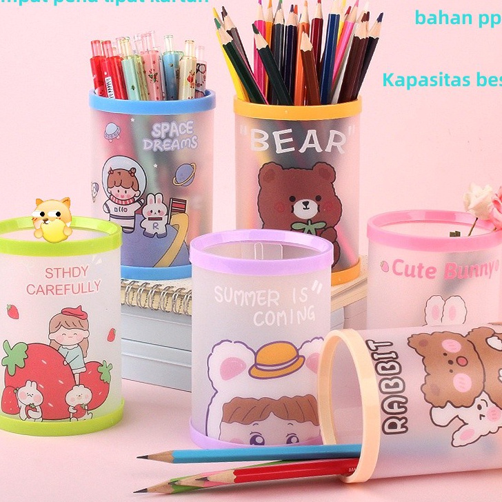 

Hot Sale Tempat pensil pola lucu yang uniktempat pensiltempat pulpenalat tulis shower Tempat Alat Tulis Tabung