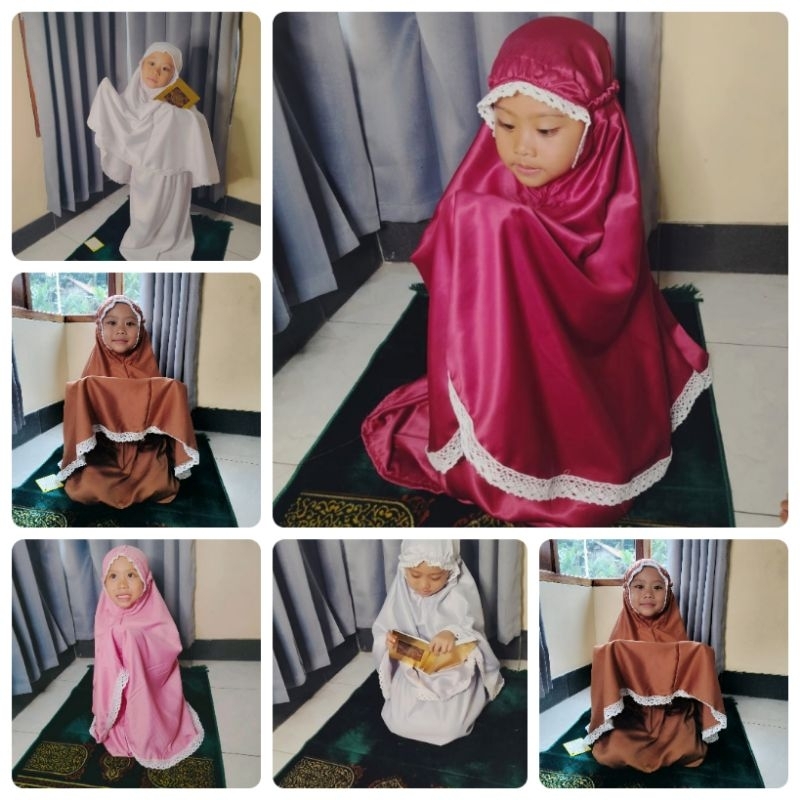terbaru mukena anak cantik 2-10tahun dengan tasnya