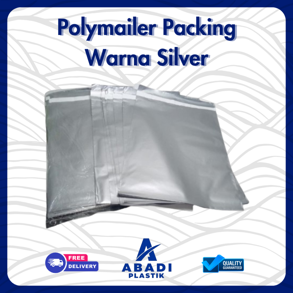 

[ 50pcs/PACK ] Polymailer Silver / Plastik Packing / Bungkus Paket