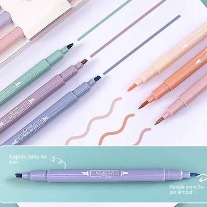 

Harga Termurah highlighter pastel double tip 6 colors warnaPenanda penyorotan buku teks siswaHadiah Siswa AnakAnakstabilo isi 6 warna pastel