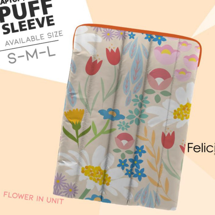 New PUFFY LAPTOP SLEEVE  PUFFY LAPTOP  PUFFY BAG  POUCH LAPTOP