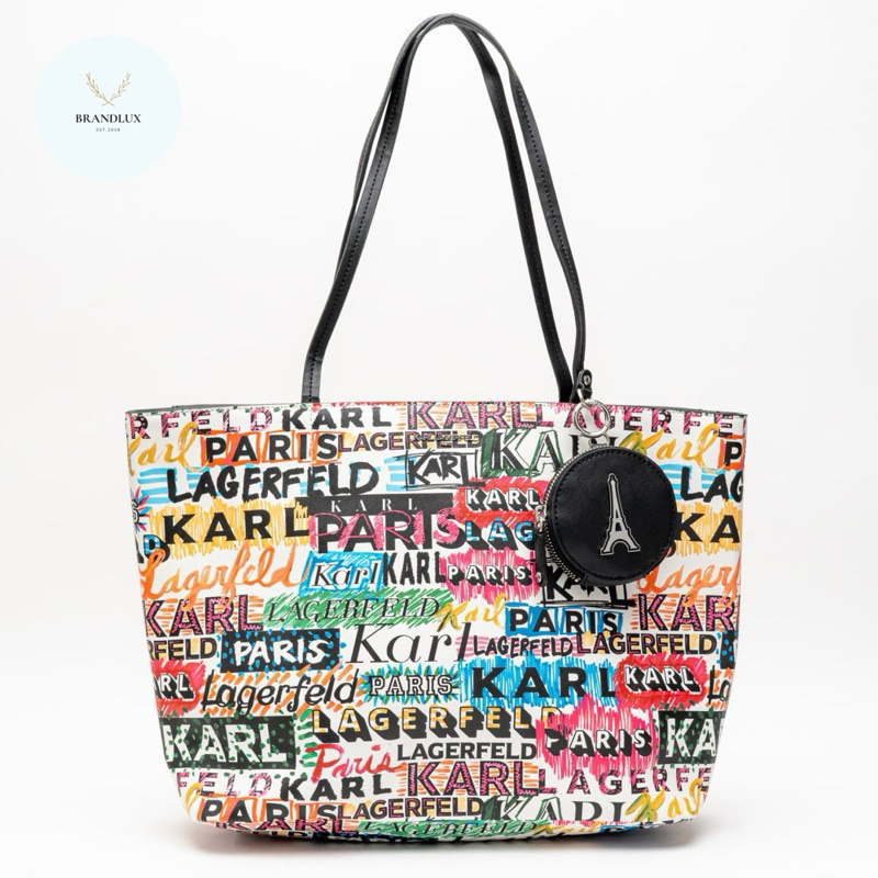 Karl Lagerfeld Paris Adele Logo Tote Bag