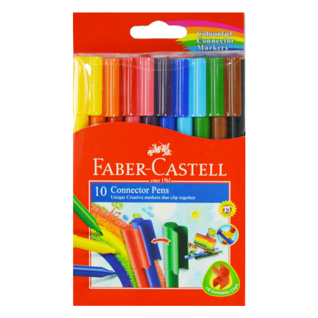 

Spidol Warna Faber Castell 10 - Konektor Pen 10 Warna - Connector Pen 10