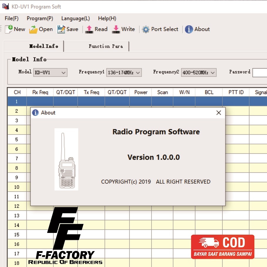 Software Program Handy Talkie WLN KD-UV1