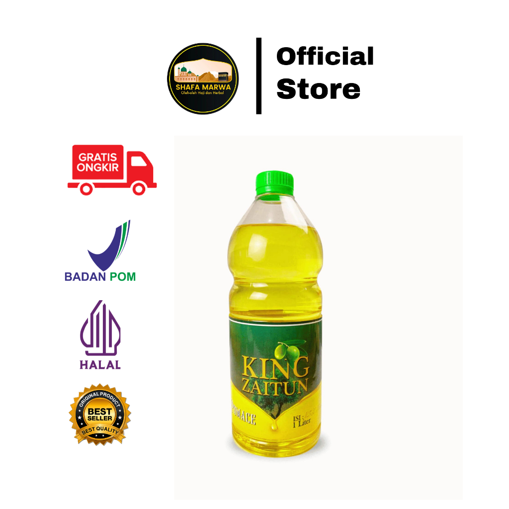 

Minyak King Zaitun Olive Oil POMACE 1 LITER Zaitun Murni
