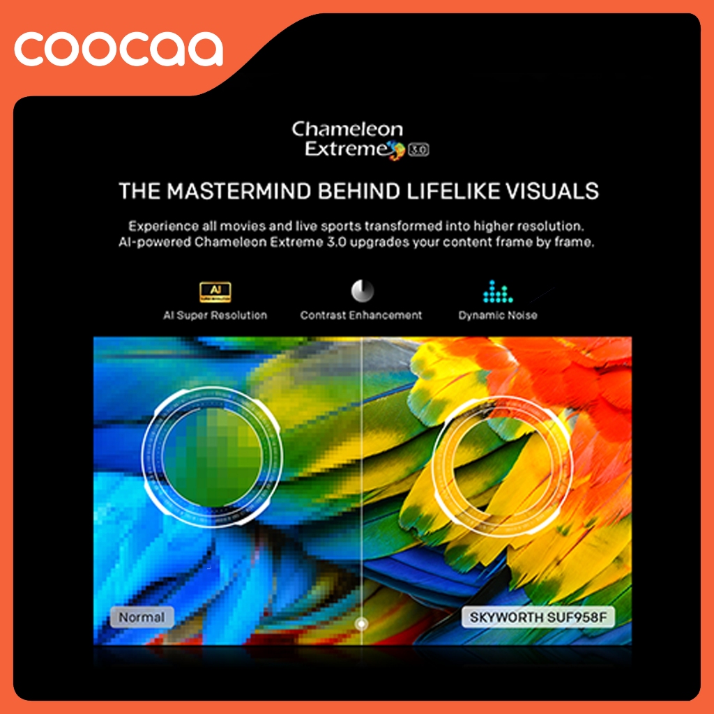 [NEW] [Google TV] COOCAA TV 100 inch - QLED- Smart TV - Digital TV - Netflix &amp; Youtube - Google Assistant - Dolby Audio - WIFI (Coocaa 100CUE8600)