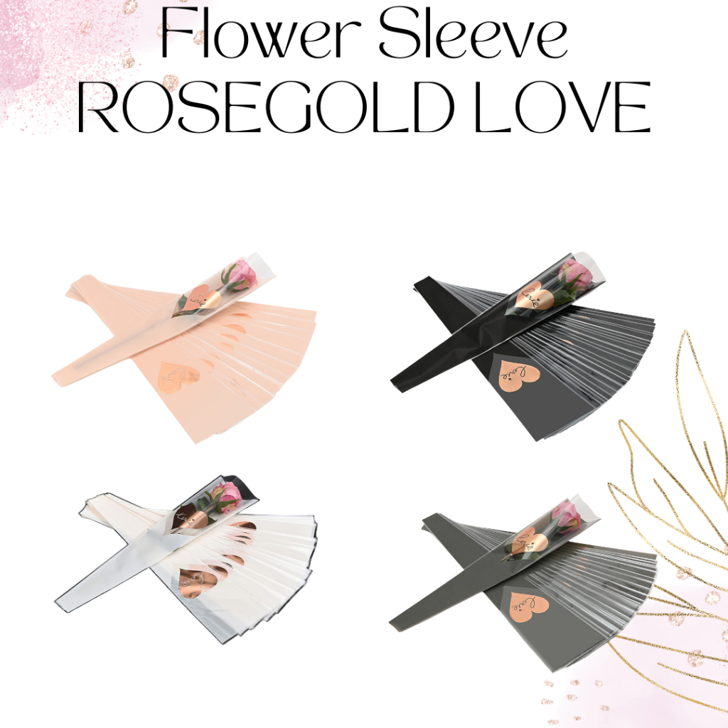 

Flower Sleeve Kantong Bunga Single Rosegold Love