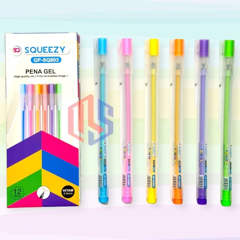 

Pulpen / Ballpoint / Pen Gell Squeezy GP - SQ803 (12 Pcs)