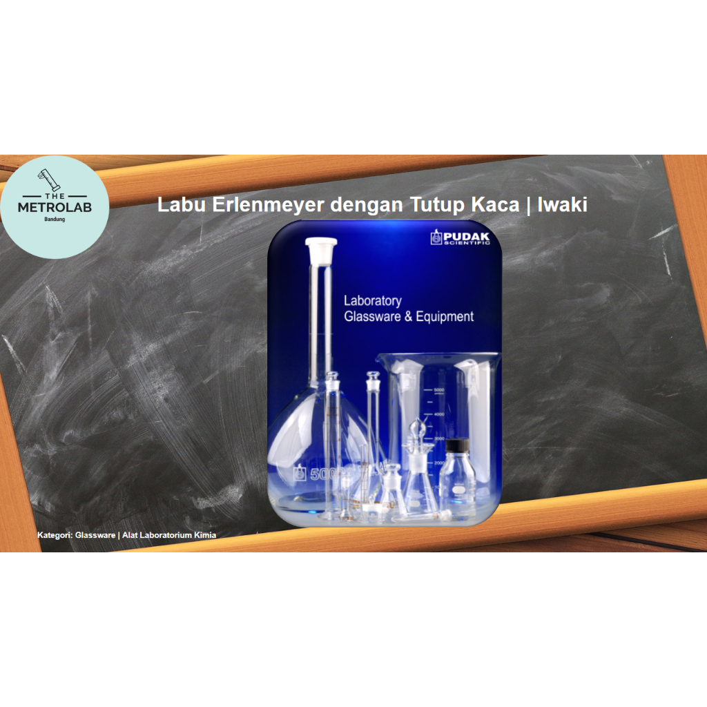 Labu Erlenmeyer dengan Tutup Kaca | IWAKI | 50 ml - 100 ml | 250 ml | 1000 ml